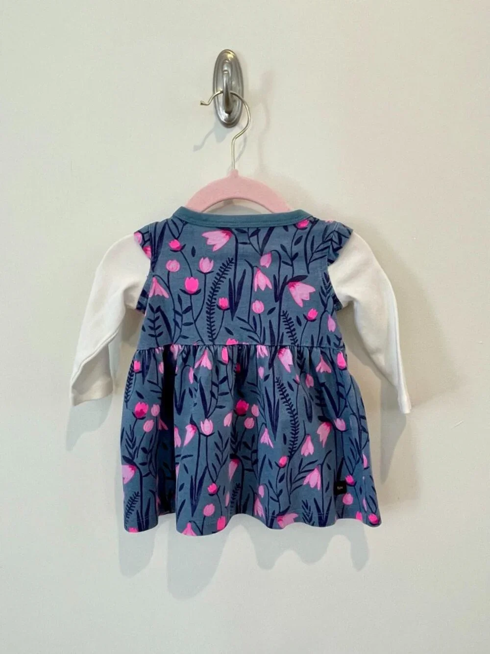 Tea Collection Blue Floral Dress - 3-6 mo.